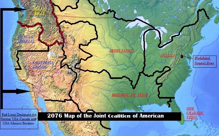 2076 Map of Joint Coalition of America